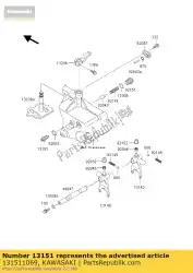 Here you can order the switch-comp,neutral kaf450-b1 from Kawasaki, with part number 131511069: