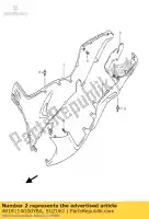 4818114G00YBA, Suzuki, schild, beenzijde suzuki an burgman  s an250 an400s 400 250 , Nieuw