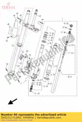 Aquí puede pedir guía, primavera de Yamaha , con el número de pieza 5XE23117L000: