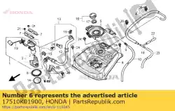 Ici, vous pouvez commander le réservoir, carburant auprès de Honda , avec le numéro de pièce 17510K01900: