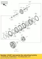 131870028, Kawasaki, embrague de placa en funcionamiento zx1000n kawasaki h2 1000 2015 2016, Nuevo