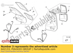 Aprilia 642133, Rh rode lens, OEM: Aprilia 642133