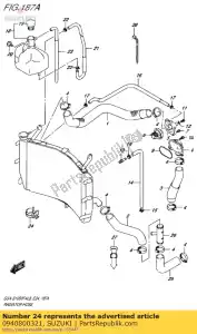 Suzuki 0940800321 braçadeira - Lado inferior