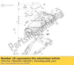 Piaggio Group 293154 bol de plafond - La partie au fond