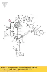 triumph T1210251 corrente 6,35 passo 7 - Lado inferior