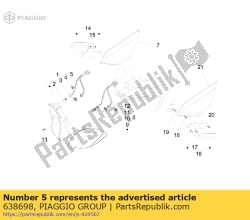 Aprilia 638698, Faisceau de câbles droit, OEM: Aprilia 638698