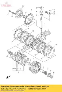 yamaha 39P163700100 montagem do chefe da embreagem - Lado inferior