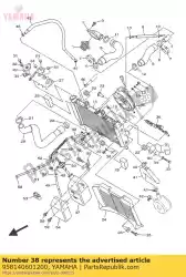 Qui puoi ordinare bullone, flangia da Yamaha , con numero parte 958140601200: