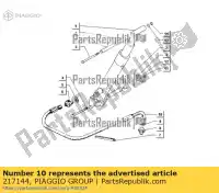 217144, Piaggio Group, tubo flessibile ape atd100001101, zapt10000 atm200001001, zapt10000 zapt10000, atd1t, atd2t zapt10000, atm2t, atm3t 220 420 422 1997 1998 1999 2000 2001 2002 2003 2004, Nuovo