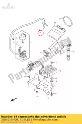 Qui puoi ordinare filo, motorino di avviamento da Suzuki , con numero parte 3381018H00: