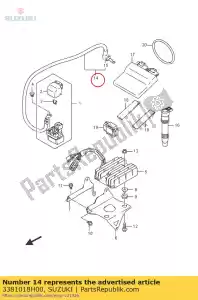 suzuki 3381018H00 filo, motorino di avviamento - Il fondo