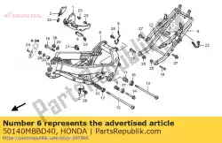 Ici, vous pouvez commander le aucune description disponible pour le moment auprès de Honda , avec le numéro de pièce 50140MBBD40: