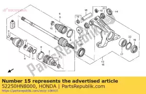 Honda 52250HN8000 poing américain, l. rr. - La partie au fond