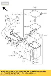 kawasaki 921711427 zacisk kvf360-a1 - Dół