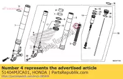 geen beschrijving beschikbaar op dit moment van Honda, met onderdeel nummer 51404MJCA01, bestel je hier online: