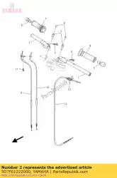 handvat rechts van Yamaha, met onderdeel nummer 5D7F61222000, bestel je hier online: