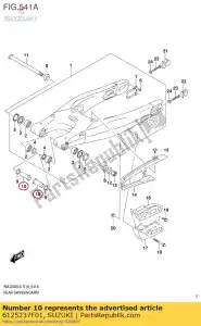 Suzuki 6125237F01 espaçador, swgarm p - Lado inferior