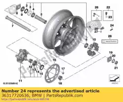 Here you can order the balance weight, zinc, w. Adhesive foil from BMW, with part number 36317720636: