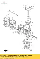 Here you can order the valve assy,need from Suzuki, with part number 1337046E20: