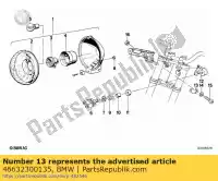 46632300135, BMW, klem bmw  750 1000 1984 1985 1986 1987 1988 1989 1990 1991 1992 1993 1994 1995 1996, Nieuw