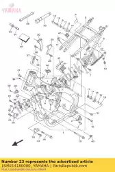 Aquí puede pedir soporte, delantero inferior 2 de Yamaha , con el número de pieza 1SM214180000: