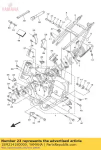 yamaha 1SM214180000 soporte, delantero inferior 2 - Lado inferior