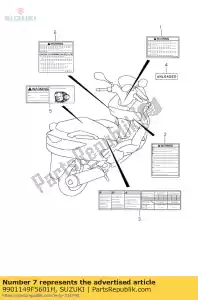 suzuki 9901149F5601H w?a?ciciele r?czni u - Dół