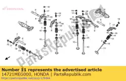 Ici, vous pouvez commander le valve, ex. Auprès de Honda , avec le numéro de pièce 14721MEG000: