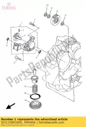 Aquí puede pedir conjunto de bomba de aceite de Yamaha , con el número de pieza 2UJ133001000: