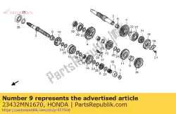 Aqui você pode pedir o arbusto, 25mm em Honda , com o número da peça 23432MN1670: