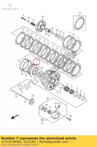 suzuki 2141018H00 hub,clutch slee - Bottom side