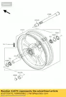 410731670, Kawasaki, ruota-assy, ??fr kawasaki vn classic fi mean streak p n drifter r vulcan e nomad l 1500 vn1500 , Nuovo