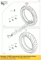 410090652, Kawasaki, opona, fr, 120 / 70zr17 (58w), kle65 kawasaki  kle 650 2016 2017 2018 2019 2020 2021, Nowy