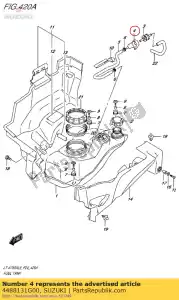 suzuki 4488131G00 cojín, comprobar v - Lado inferior