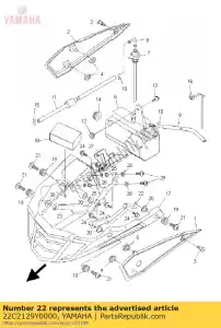 yamaha 22C2129Y0000 suporte - Lado inferior