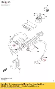 suzuki 3351048H00 capuchon, bougie d'allumage - La partie au fond