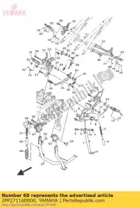 yamaha 2PP271160000 spring, main stand - Bottom side