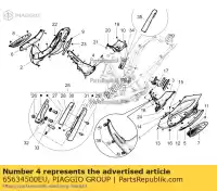 65634500EU, Piaggio Group, prawa os?ona ?rodkowa piaggio beverly bv zapm69 zapm69200 zapm69300, zapm69400 zapma20s zapma210 zapma2100 zapma2200 125 300 350 2010 2012 2014 2015 2016 2017 2018 2019 2020 2021 2022, Nowy