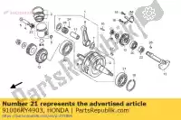 91006KY4903, Honda, Rolamento, esfera radial especial, 6305 honda f (j) portugal / kph nsr rr (p) 125 150 1988 1993 2000 2001, Novo