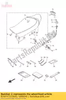 B34F47310000, Yamaha, stoelbekleding yamaha  xsr 700 2016 2017, Nieuw