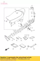 Qui puoi ordinare sedile di copertura da Yamaha , con numero parte B34F47310000: