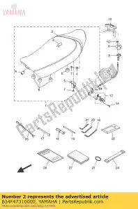 yamaha B34F47310000 stoelbekleding - Onderkant