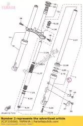 Ici, vous pouvez commander le tube extérieur comp. Auprès de Yamaha , avec le numéro de pièce 2CJF310600: