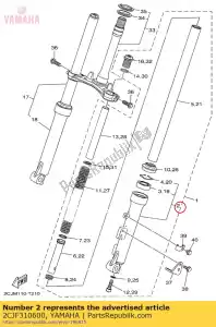 yamaha 2CJF310600 tube extérieur comp. - La partie au fond