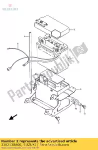 Suzuki 3362138A00 terminal, batedor - Lado inferior