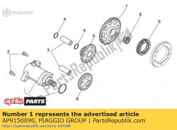 Aprilia AP9150090, Motorino di avviamento senza cablaggio, OEM: Aprilia AP9150090