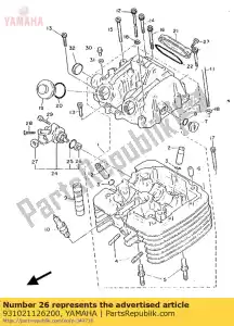 yamaha 931021126200 sello de aceite (5y1) - Lado inferior