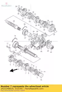 suzuki 2425148B30 gear,5th drive - Bottom side