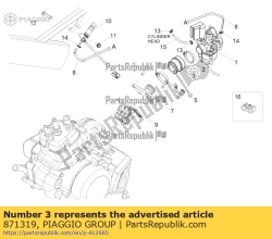 Aprilia 871319, Manguera, OEM: Aprilia 871319