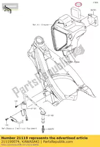 kawasaki 211190074 igniter klx450a8f - Bottom side